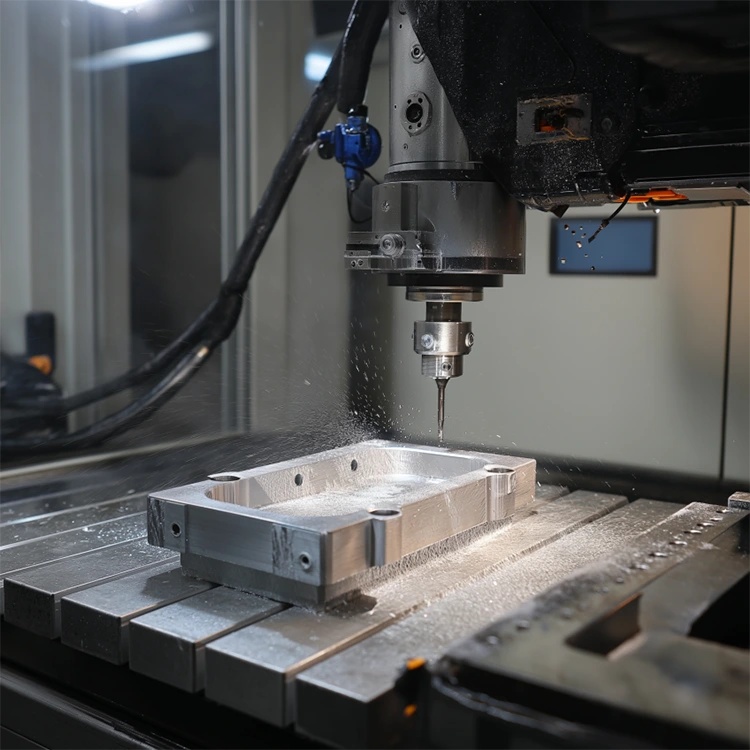Parti meccaniche complesse a 5 assi CNC